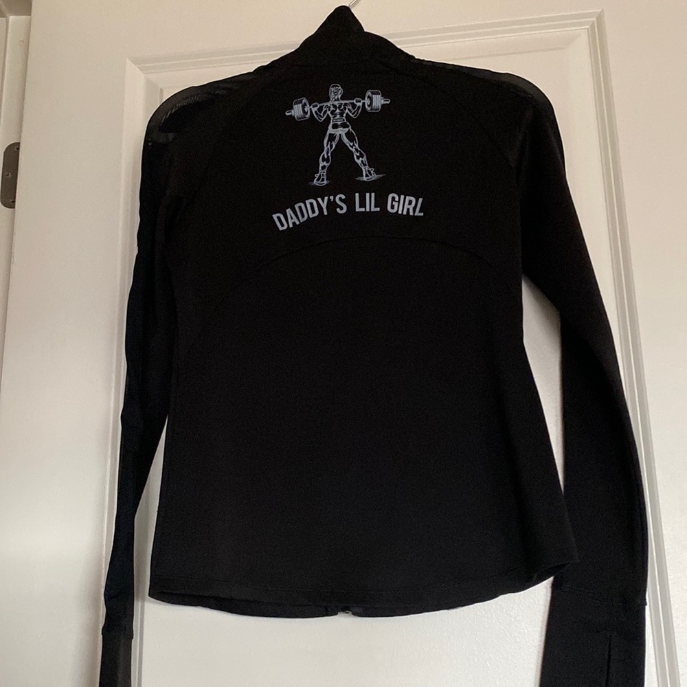 Athletic zip up “daddy’s lil girl”